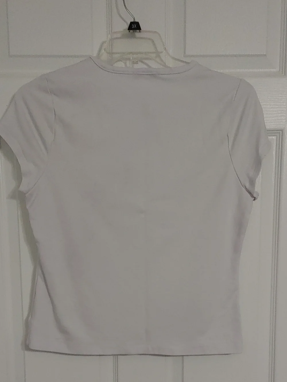 Cable & Gauge Short Sleeve Crewneck Tee in White Women's Size Medium